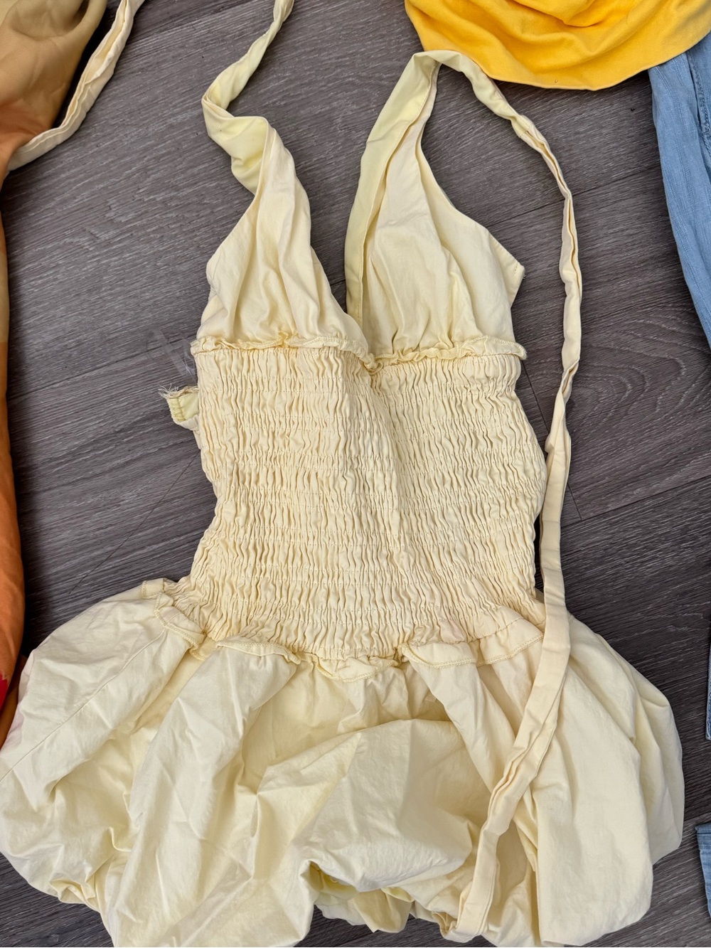 Peppermayo Yellow Bubble Dress